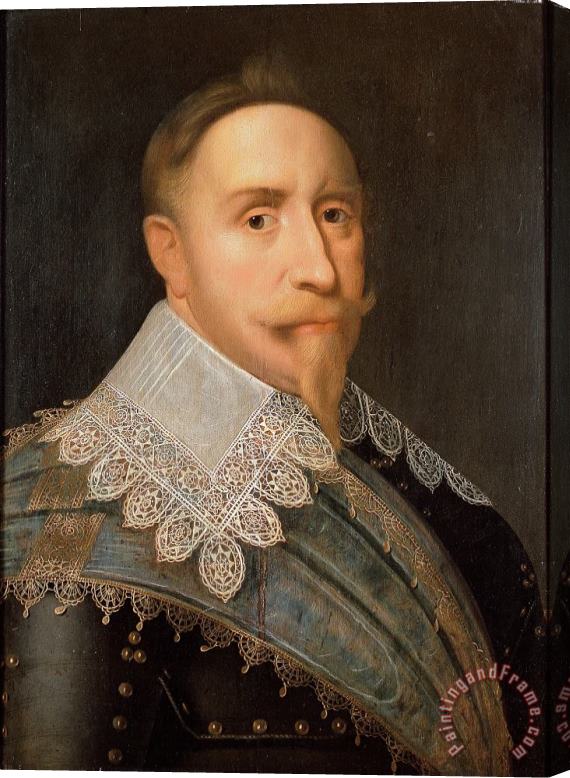 Attributed to Jacob Hoefnagel Gustavus Adolphus, King of Sweden 1611 1632 Stretched Canvas Painting / Canvas Art