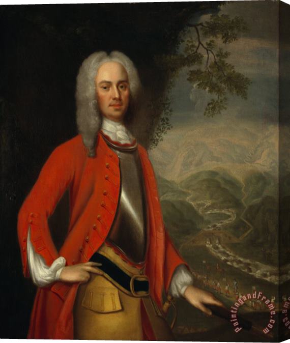 Attributed to Johan Van Diest Field Marshal George Wade, 1673 Stretched Canvas Print / Canvas Art
