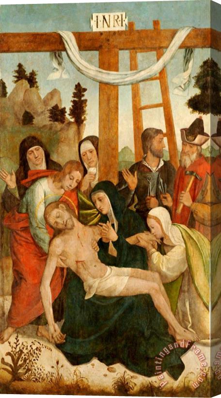 Attributed to Juan de Borgona The Pieta Stretched Canvas Print / Canvas Art
