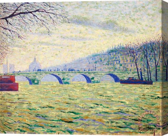 Auguste Herbin Le Pont Royal, 1903 Stretched Canvas Painting / Canvas Art