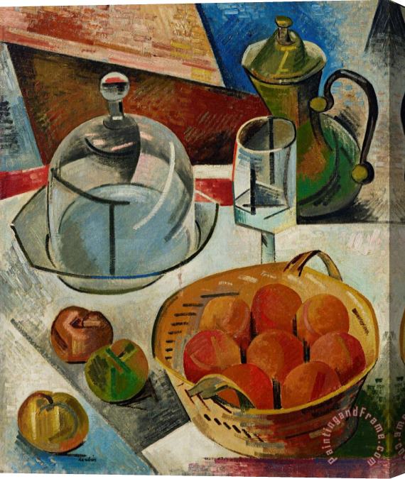 Auguste Herbin Nature Morte a La Cloche De Verre, 1911 Stretched Canvas Print / Canvas Art