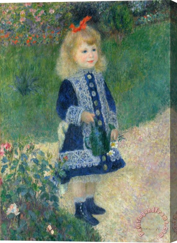 Auguste Renoir A Girl With A Watering Can Stretched Canvas Print / Canvas Art