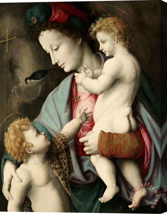 Bacchiacca Madonna And Child with St. John Stretched Canvas Print / Canvas Art