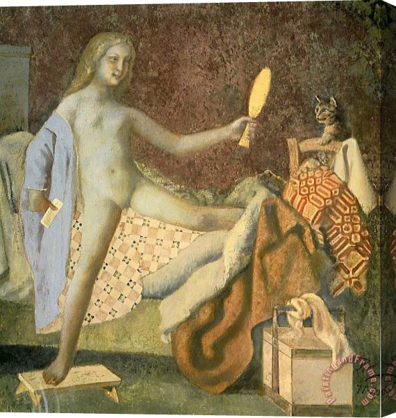 Balthasar Klossowski De Rola Balthus The Cat in The Mirror Stretched Canvas Print / Canvas Art