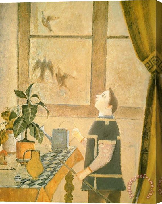 Balthasar Klossowski De Rola Balthus The Child with Pigeons Stretched Canvas Painting / Canvas Art