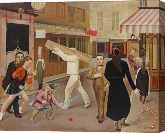 Balthasar Klossowski De Rola Balthus The Street 1933 Stretched Canvas Painting / Canvas Art