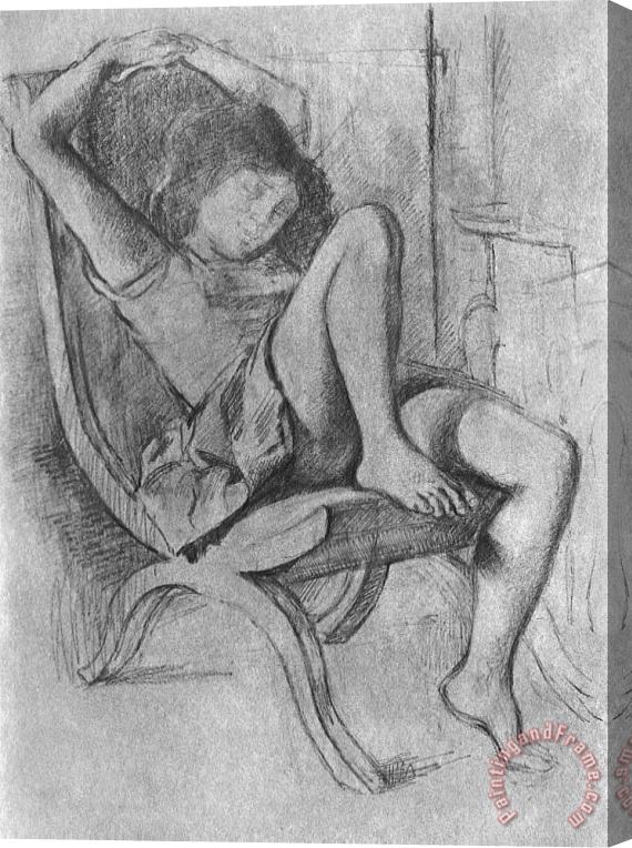 Balthasar Klossowski De Rola Balthus Young Girl Asleep 1994 Stretched Canvas Painting / Canvas Art