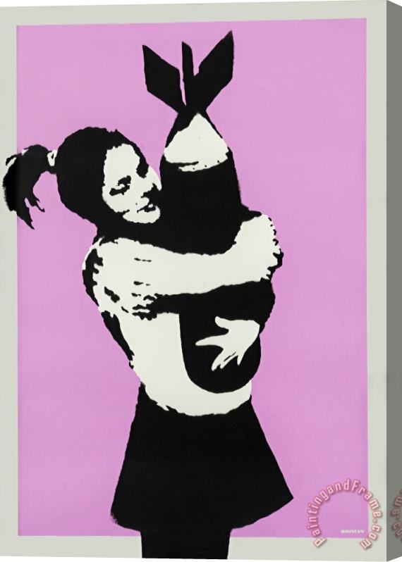 Banksy Bomb Hugger, 2003 Stretched Canvas Painting / Canvas Art