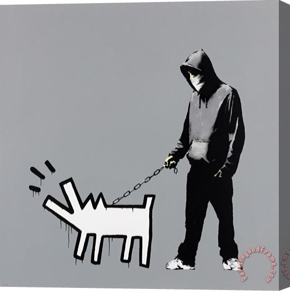 Banksy Choose Your Weapon (grey), 2010 Stretched Canvas Print / Canvas Art