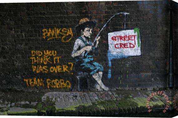 Banksy Did You Think It Was Over Stretched Canvas Print / Canvas Art