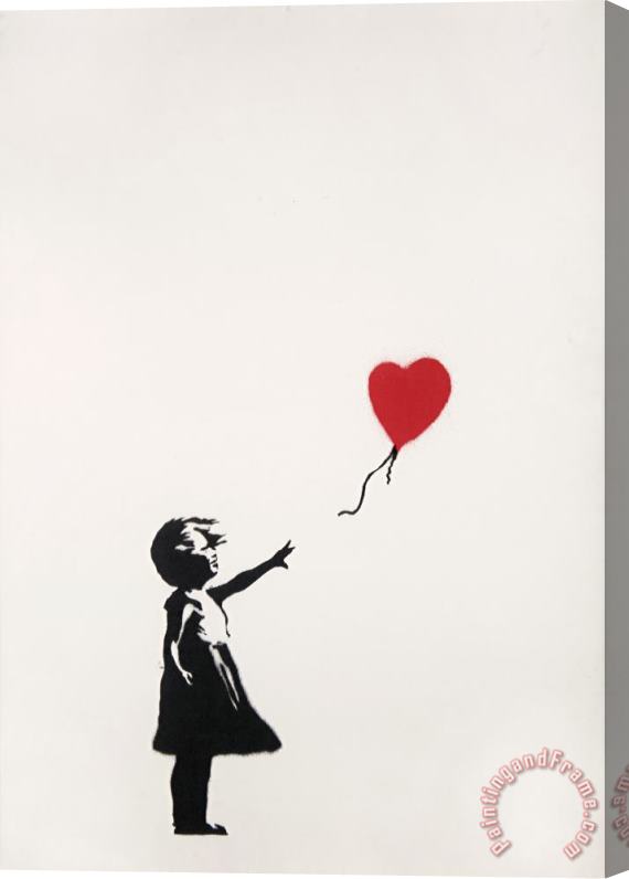 Banksy Girl with Balloon, 2004 Stretched Canvas Print / Canvas Art
