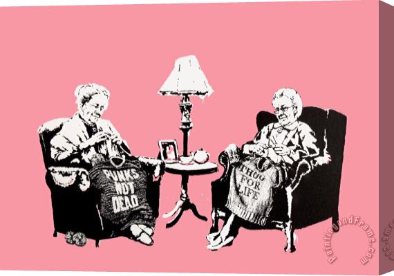 Banksy Grannies, 2006 Stretched Canvas Painting / Canvas Art