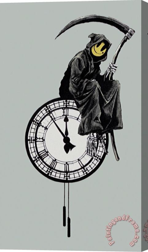 Banksy Grin Reaper 2, 2005 Stretched Canvas Painting / Canvas Art