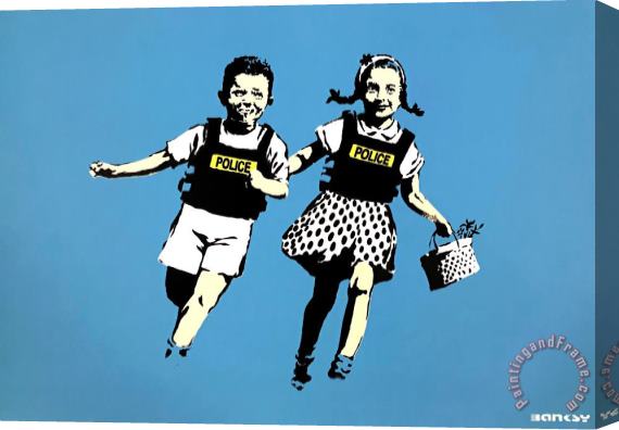 Banksy Jack And Jill, 2005 Stretched Canvas Print / Canvas Art
