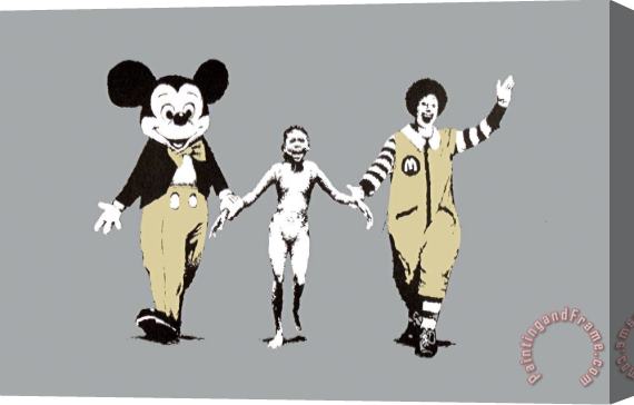 Banksy Napalm Stretched Canvas Painting / Canvas Art