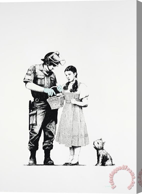 Banksy Stop And Search, 2007 Stretched Canvas Painting / Canvas Art