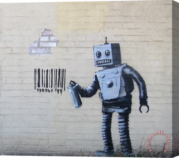 Banksy Street Art,new York Stretched Canvas Painting / Canvas Art