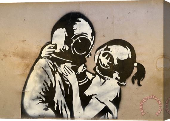 Banksy Think Tank, 2003 Stretched Canvas Painting / Canvas Art