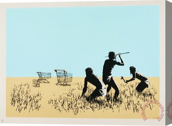 Banksy Trolleys (colour), 2007 Stretched Canvas Print / Canvas Art