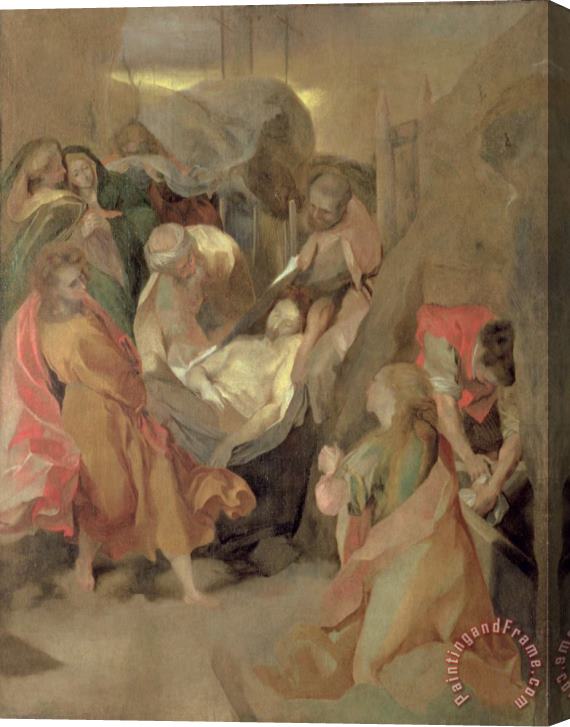 Barocci The Entombment Of Christ Stretched Canvas Painting / Canvas Art