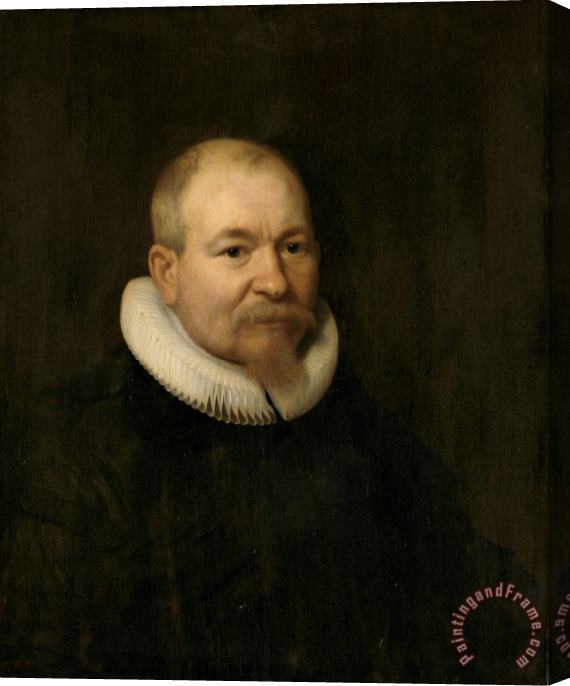 Bartholomeus Van Der Helst Portrait of Samuel Van Lansbergen, Remonstrant Minister in Rotterdam Stretched Canvas Painting / Canvas Art