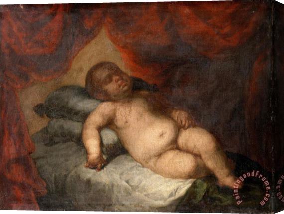 Bartolome Esteban Murillo Infant Christ Asleep Stretched Canvas Print / Canvas Art
