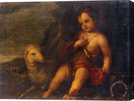 Bartolome Esteban Murillo Infant St John Stretched Canvas Print / Canvas Art