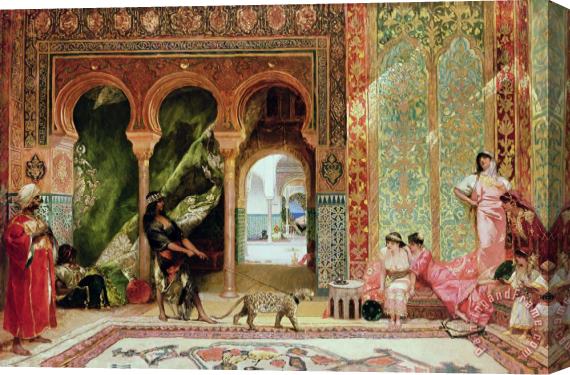 Benjamin Jean Joseph Constant A Royal Palace in Morocco Stretched Canvas Painting / Canvas Art