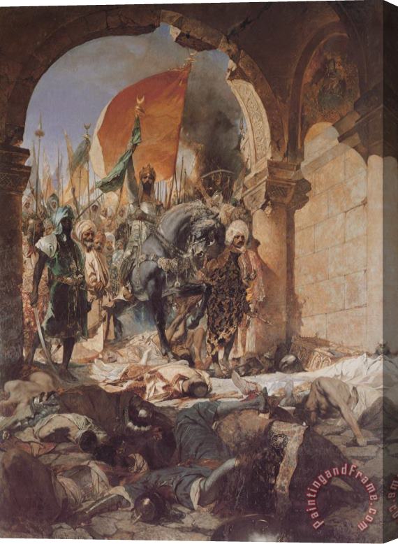 Benjamin Jean Joseph Constant The Entry of Mahomet II Into Constantinople Stretched Canvas Painting / Canvas Art
