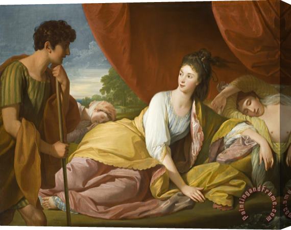 Benjamin West Cymon And Iphigenia Stretched Canvas Print / Canvas Art