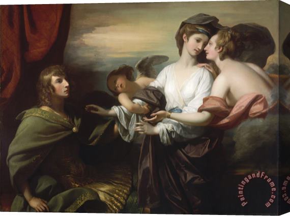 Benjamin West Helen Brought to Paris Stretched Canvas Print / Canvas Art