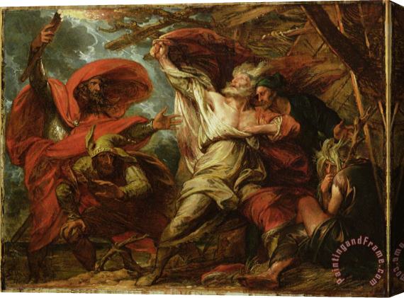 Benjamin West King Lear Stretched Canvas Print / Canvas Art