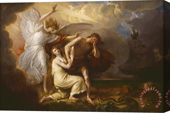 Benjamin West The Expulsion of Adam And Eve From Paradise Stretched Canvas Painting / Canvas Art