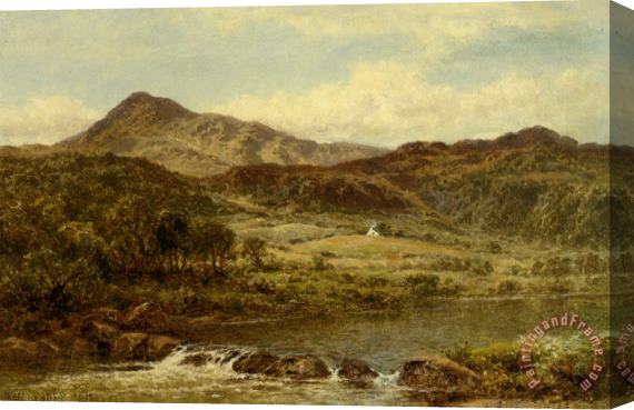 Benjamin Williams Leader From Below Capel Curig Stretched Canvas Painting / Canvas Art