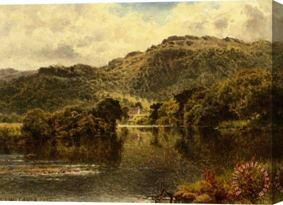 Benjamin Williams Leader The Conway at Bettws Y Cord Stretched Canvas Painting / Canvas Art