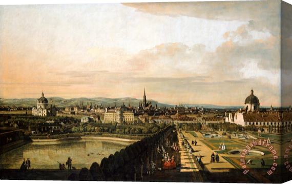 Bernardo Bellotto Vienna Viewed From The Belvedere Palace Stretched Canvas Painting / Canvas Art