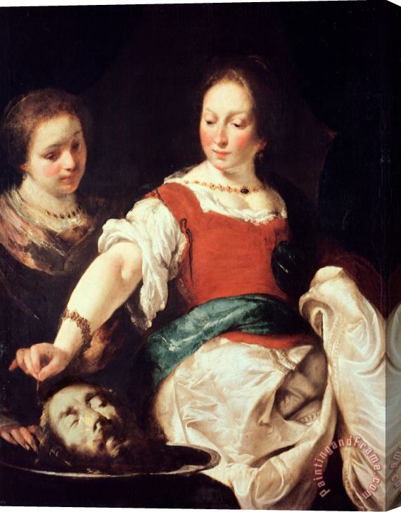 Bernardo Strozzi Salome Stretched Canvas Painting / Canvas Art