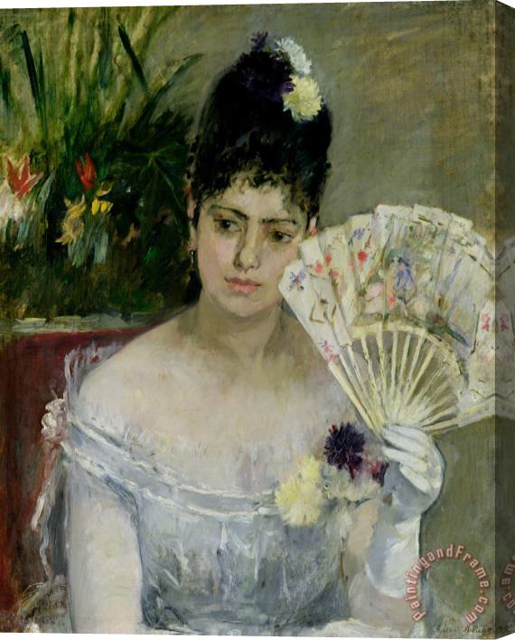 Berthe Morisot At The Ball Stretched Canvas Print / Canvas Art