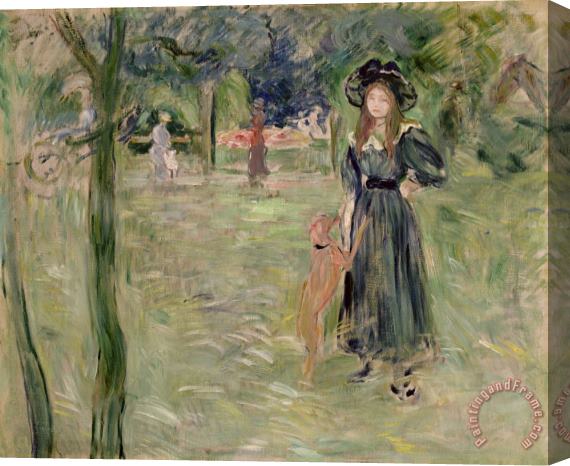 Berthe Morisot Bois de Boulogne Stretched Canvas Painting / Canvas Art