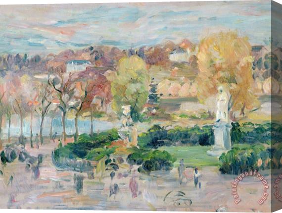 Berthe Morisot Landscape in Tours Stretched Canvas Print / Canvas Art