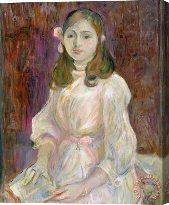 Berthe Morisot Portrait of Julie Manet Stretched Canvas Print / Canvas Art