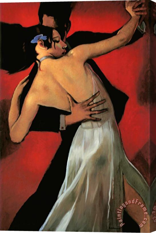 bill brauer Carmine Cafe Stretched Canvas Painting / Canvas Art