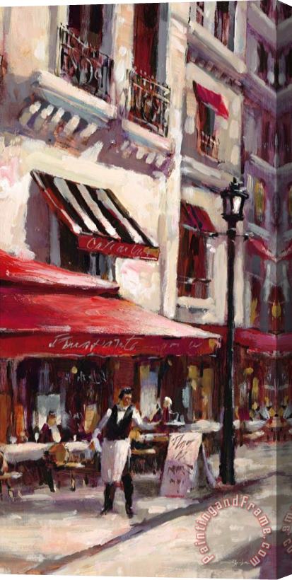 brent heighton Cafe Marseille Stretched Canvas Painting / Canvas Art