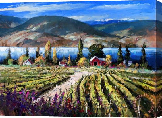 Brent Heighton East Bench Vista Stretched Canvas Painting / Canvas Art