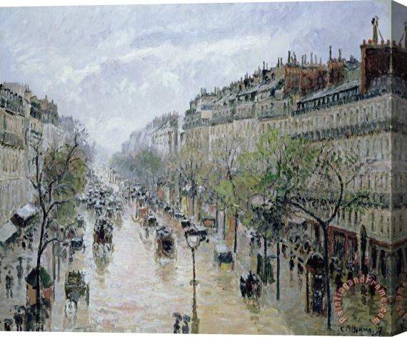 Camille Pissarro Boulevard Montmartre Stretched Canvas Print / Canvas Art