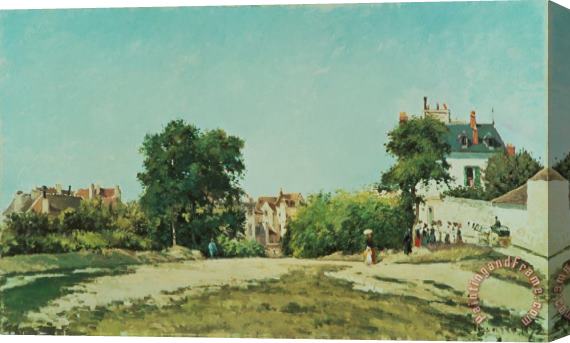 Camille Pissarro Clearing Of The Old Cemetery In Pontoise Stretched Canvas Print / Canvas Art