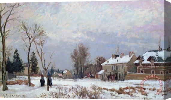 Camille Pissarro Effects of Snow Stretched Canvas Print / Canvas Art