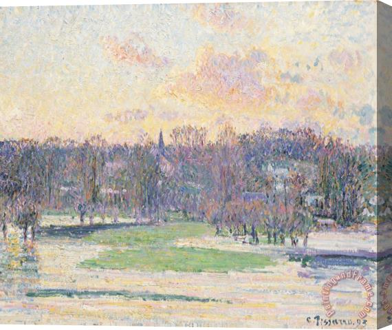 Camille Pissarro Flood at Sunset Stretched Canvas Painting / Canvas Art