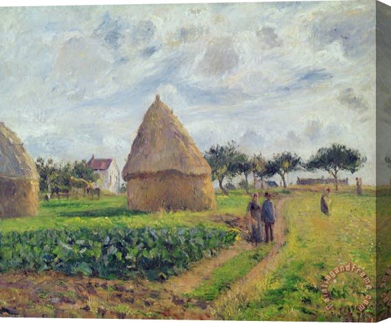 Camille Pissarro Haystacks Stretched Canvas Painting / Canvas Art