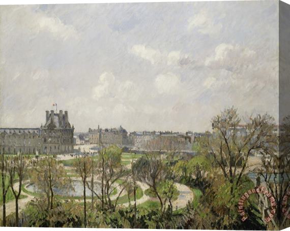Camille Pissarro Jardin Des Tuileries, Spring Morning Stretched Canvas Print / Canvas Art
